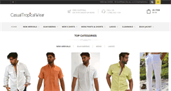 Desktop Screenshot of casualtropicalwear.com
