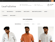 Tablet Screenshot of casualtropicalwear.com